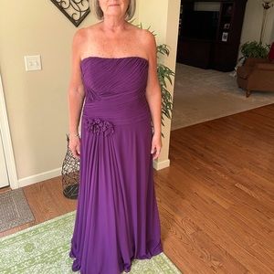 VAL STEFANI JEWEL TONE VIOLET GOWN